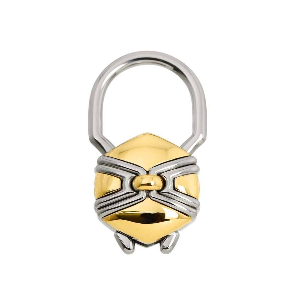 Bulgari BVLGARI Charm YG Yellow Gold 750 Stainless Steel Keychain Key